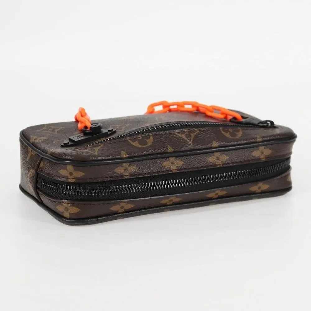 Louis Vuitton Monogram Solar Powered Ray Pochette Volga Clutch Bag Brown